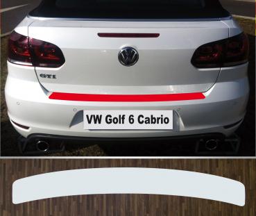 Lackschutzfolie Ladekantenschutz transparent 150 µm für VW Golf 6 Cabriolet ab 2011